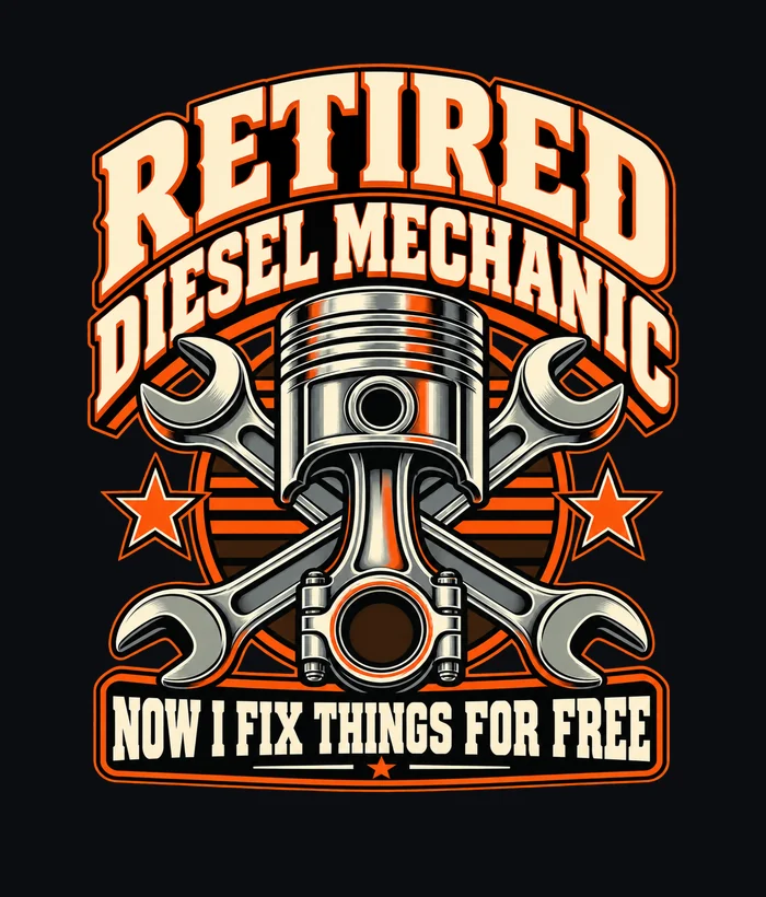 MyEveryway original artwork — Retired Diesel Mechanic