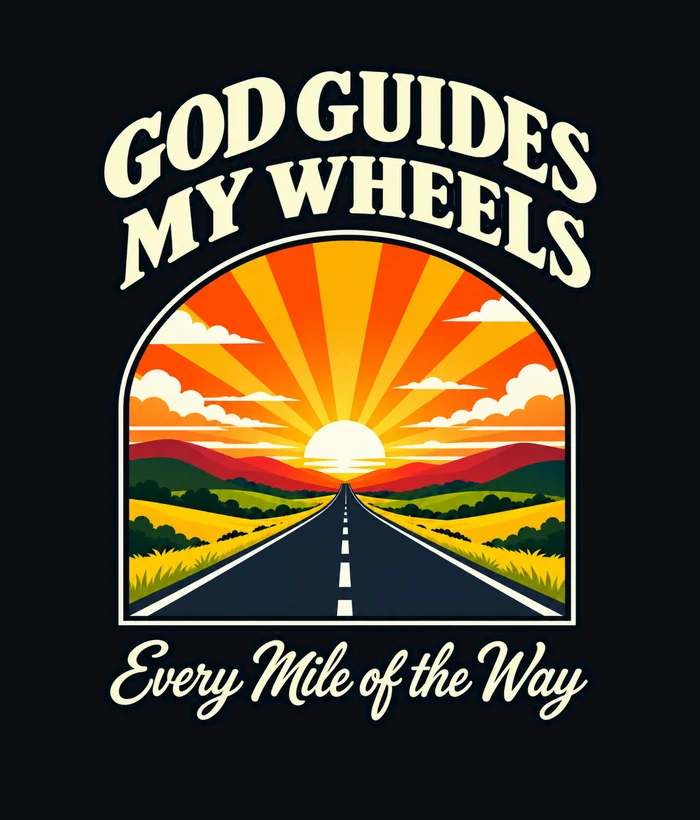 MyEveryway original artwork — God Guides My Wheels